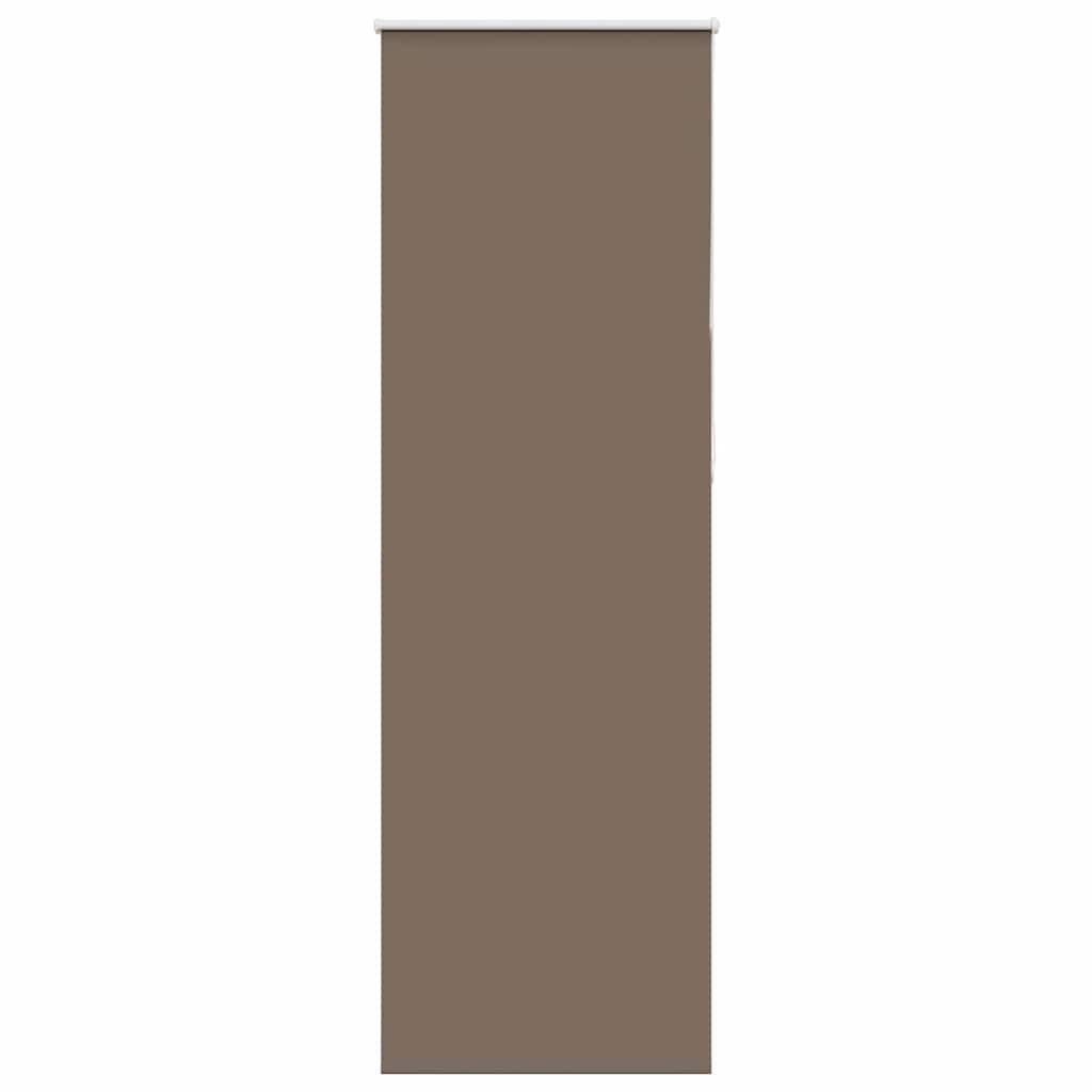 vidaXL Roller Blind Blackout Coffee 65x230 cm Fabric Width 60.7 cm Polyester