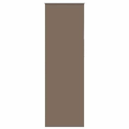 vidaXL Roller Blind Blackout Coffee 65x230 cm Fabric Width 60.7 cm Polyester
