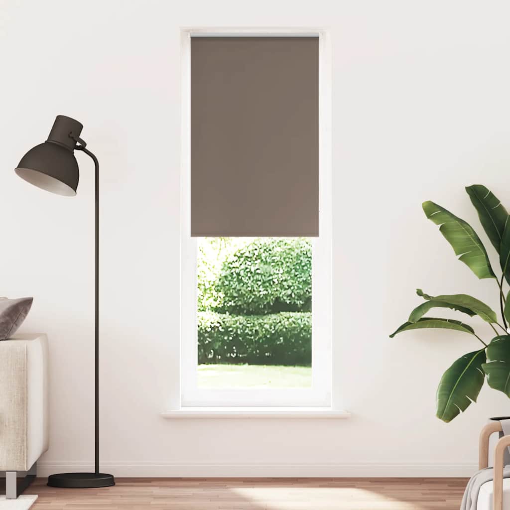 vidaXL Roller Blind Blackout Coffee 75x230 cm Fabric Width 70,7 cm Polyester
