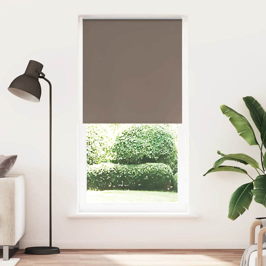 vidaXL Roller Blind Blackout Coffee 90x230 cm Fabric Width 85.7 cm