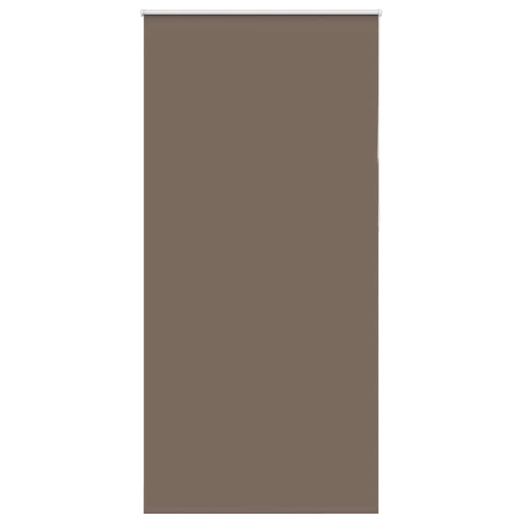 vidaXL Roller Blind Blackout Coffee 95x230 cm Fabric Width 90,7 cm Polyester
