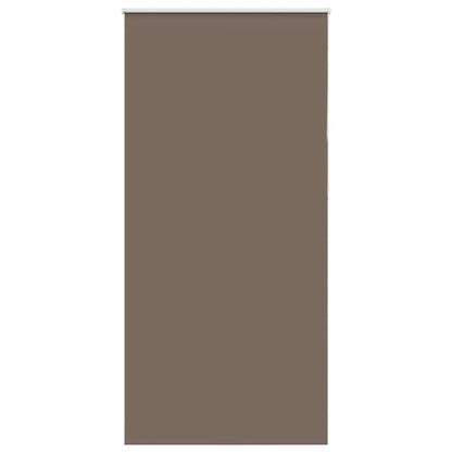 vidaXL Roller Blind Blackout Coffee 95x230 cm Fabric Width 90,7 cm Polyester