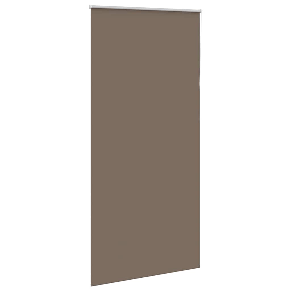 vidaXL Roller Blind Blackout Coffee 95x230 cm Fabric Width 90,7 cm Polyester