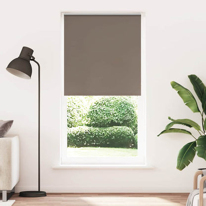 vidaXL Roller Blind Blackout Coffee 95x230 cm Fabric Width 90,7 cm Polyester