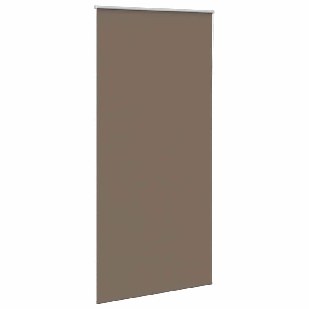 vidaXL Roller Blind Blackout Coffee 100x230 cm Fabric Width 95.7 cm