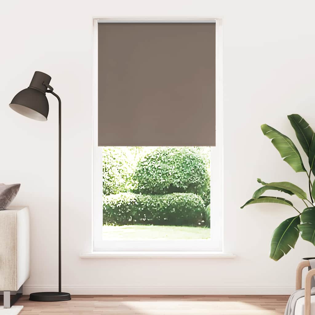 vidaXL Roller Blind Blackout Coffee 100x230 cm Fabric Width 95.7 cm