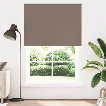 vidaXL Roller Blind Blackout Coffee 155x230 cm Fabric Width 151.6 cm
