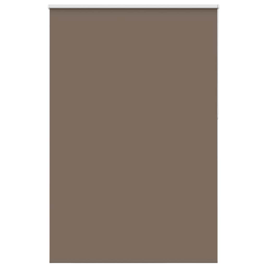 vidaXL Roller Blind Blackout Coffee 160x230 cm Fabric Width 156.6 cm Polyester