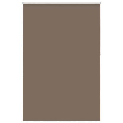 vidaXL Roller Blind Blackout Coffee 160x230 cm Fabric Width 156.6 cm Polyester