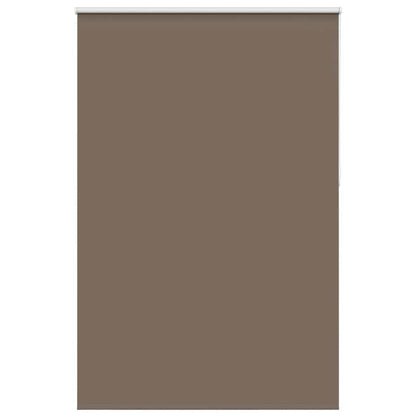 vidaXL Roller Blind Blackout Coffee 165x230 cm Fabric Width 161.6 cm Polyester