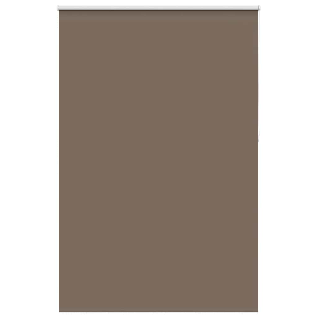 vidaXL Roller Blind Blackout Coffee 165x230 cm Fabric Width 161.6 cm