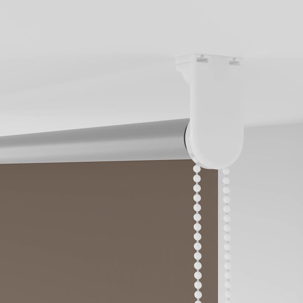 vidaXL Roller Blind Blackout Coffee 165x230 cm Fabric Width 161.6 cm