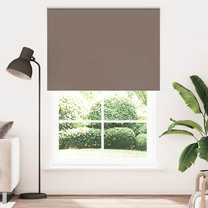 vidaXL Roller Blind Blackout Coffee 165x230 cm Fabric Width 161.6 cm