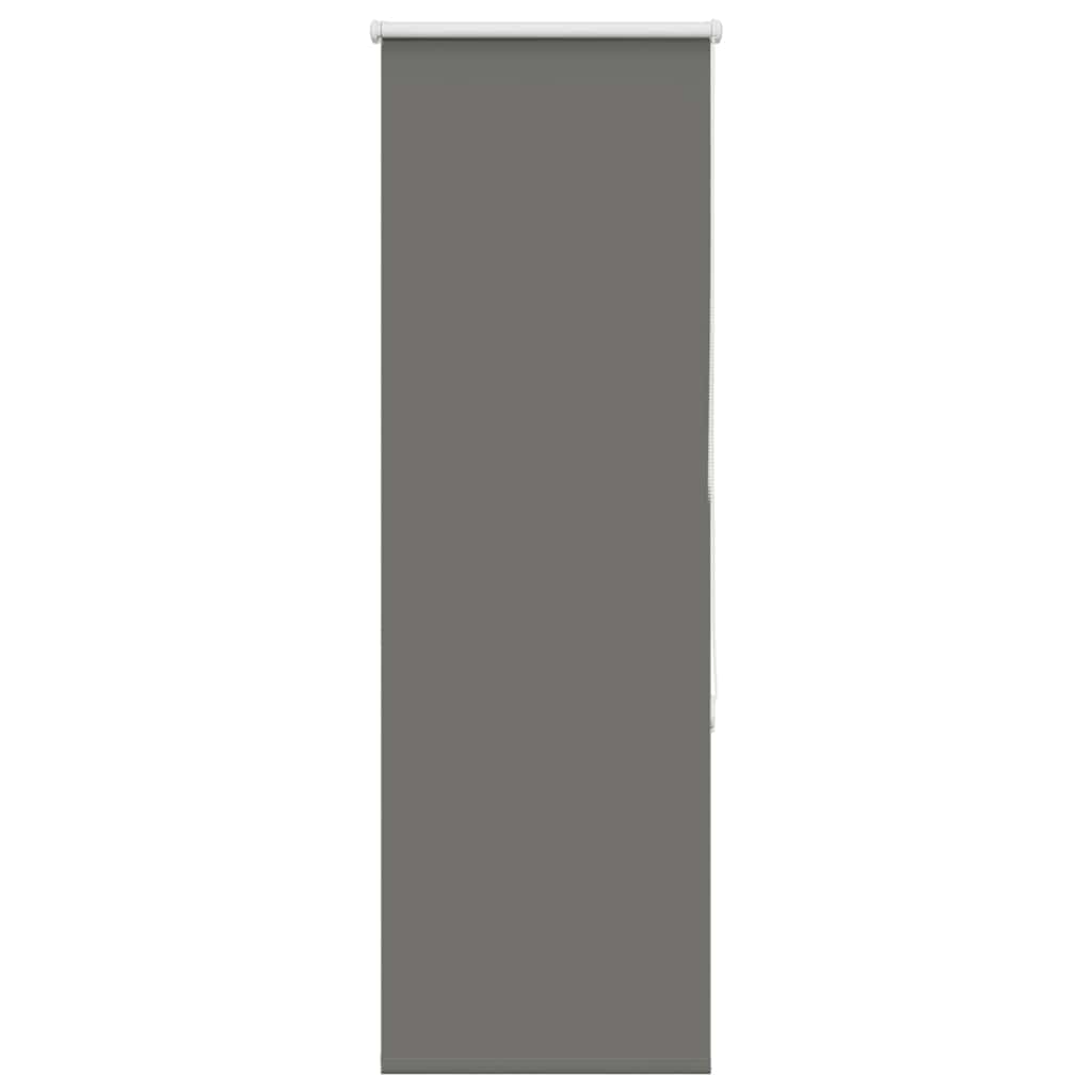 vidaXL Roller Blind Blackout Grey 55x130 cm Fabric Width 50.7 cm Polyester