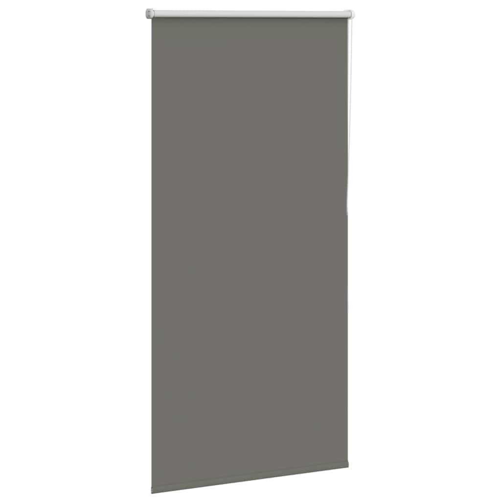 vidaXL Roller Blind Blackout Grey 75x130 cm Fabric Width 70.7 cm Polyester