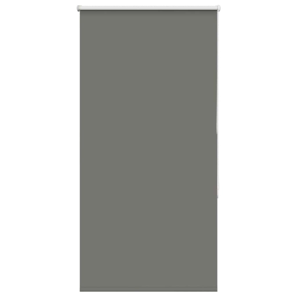 vidaXL Roller Blind Blackout Grey 80x130 cm Fabric Width 75.7 cm Polyester