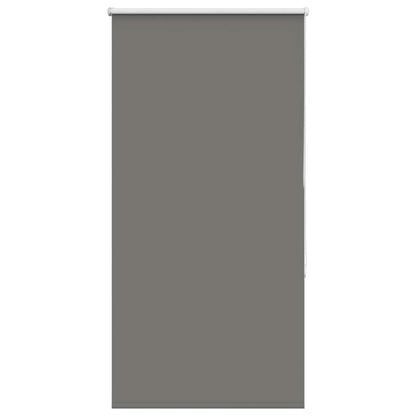 vidaXL Roller Blind Blackout Grey 85x130 cm Fabric Width 80.7 cm Polyester