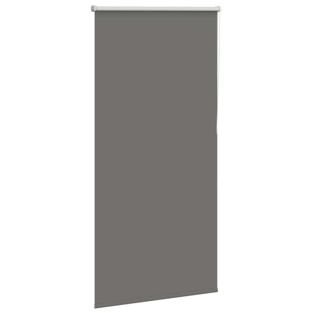 vidaXL Roller Blind Blackout Grey 85x130 cm Fabric Width 80.7 cm Polyester