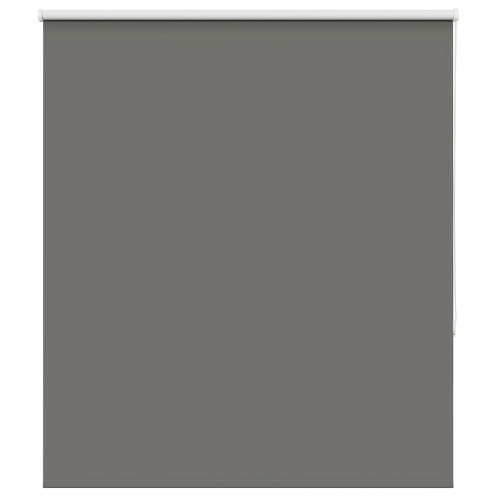 vidaXL Roller Blind Blackout Grey 120x130 cm Fabric Width 116.6 cm Polyester