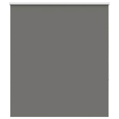 vidaXL Roller Blind Blackout Grey 120x130 cm Fabric Width 116.6 cm Polyester