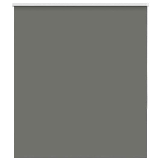 vidaXL Roller Blind Blackout Grey 125x130 cm Fabric Width 121.6 cm Polyester
