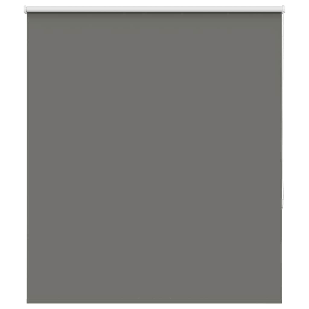 vidaXL Roller Blind Blackout Grey 130x130 cm Fabric Width 126.6 cm Polyester