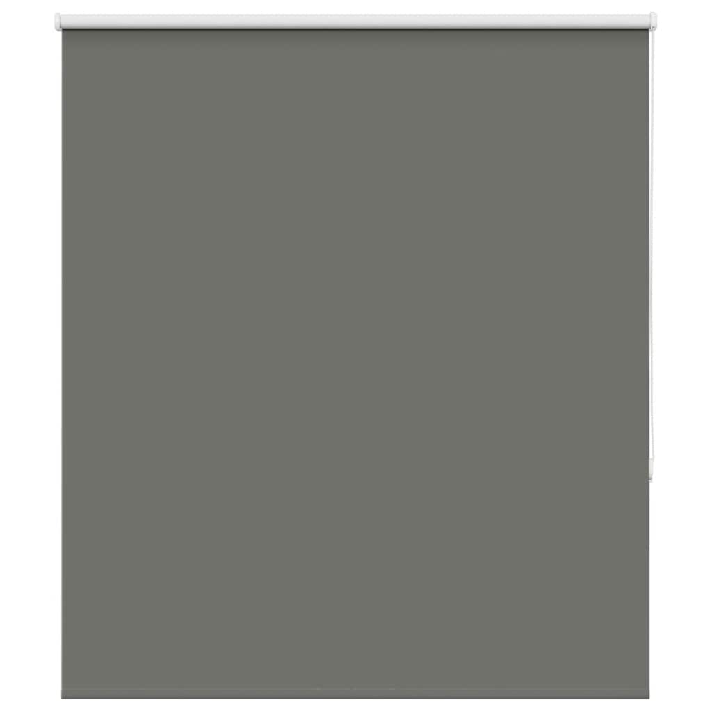 vidaXL Roller Blind Blackout Grey 140x130 cm Fabric Width 136.6 cm Polyester