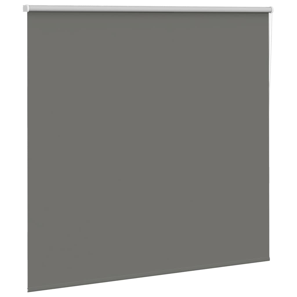 vidaXL Roller Blind Blackout Grey 160x130 cm Fabric Width 156.6 cm Polyester