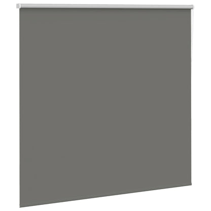 vidaXL Roller Blind Blackout Grey 160x130 cm Fabric Width 156.6 cm Polyester