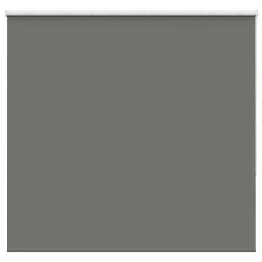 vidaXL Roller Blind Blackout Grey 165x130 cm Fabric Width 161.6 cm Polyester