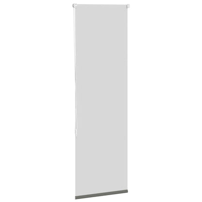 vidaXL Roller Blind Blackout Grey 45x150 cm Fabric Width 40.7 cm Polyester