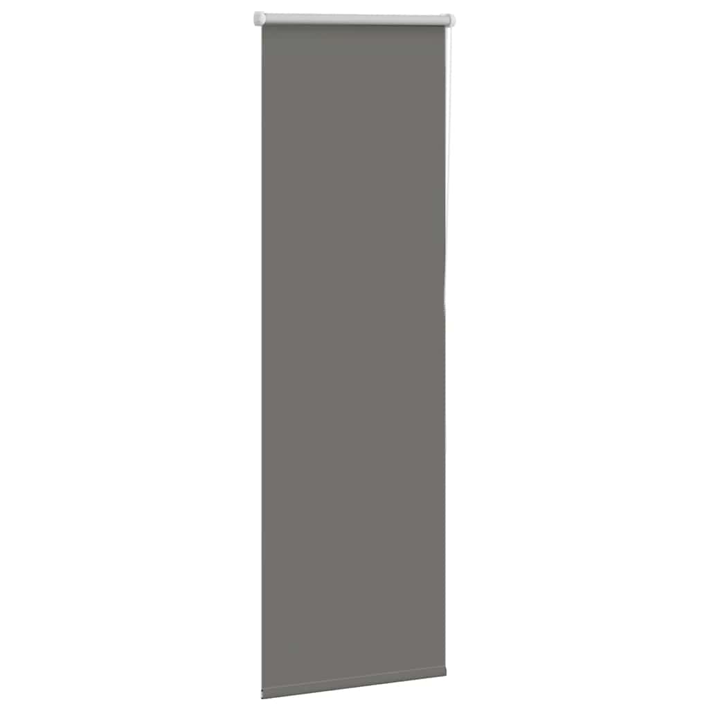 vidaXL Roller Blind Blackout Grey 50x150 cm Fabric Width 45.7 cm Polyester