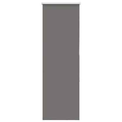 vidaXL Roller Blind Blackout Grey 55x150 cm Fabric Width 50.7 cm Polyester