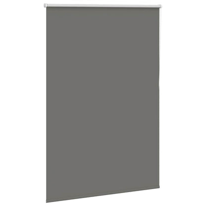 vidaXL Roller Blind Blackout Grey 105x150 cm Fabric Width 100.7 cm Polyester