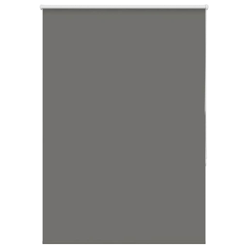 vidaXL Roller Blind Blackout Grey 110x150 cm Fabric Width 105.7 cm Polyester