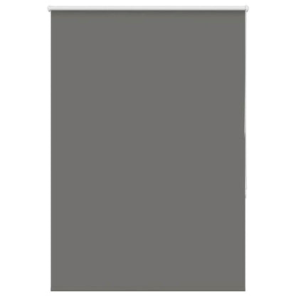 vidaXL Roller Blind Blackout Grey 110x150 cm Fabric Width 105.7 cm Polyester