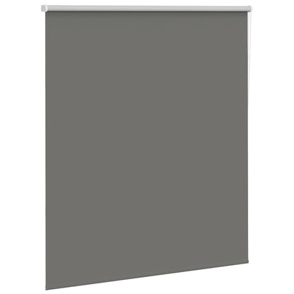 vidaXL Roller Blind Blackout Grey 140x150 cm Fabric Width 136.6 cm Polyester