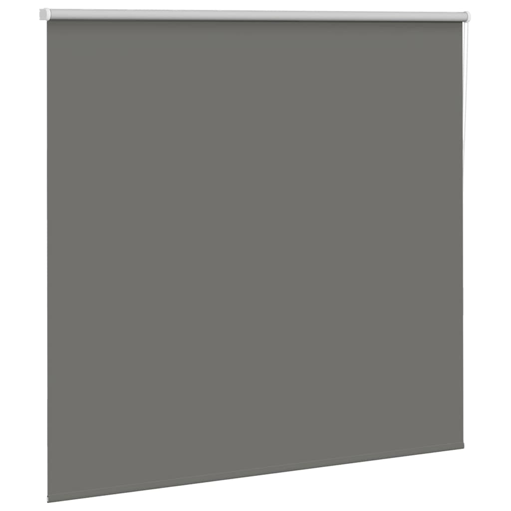 vidaXL Roller Blind Blackout Grey 150x150 cm Fabric Width 146.6 cm Polyester