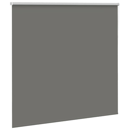 vidaXL Roller Blind Blackout Grey 150x150 cm Fabric Width 146.6 cm Polyester