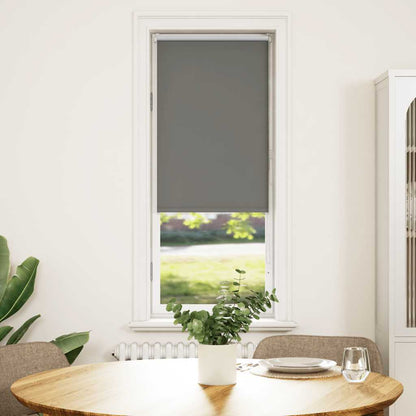 vidaXL Roller Blind Blackout Grey 50x175 cm Fabric Width 45.7 cm Polyester