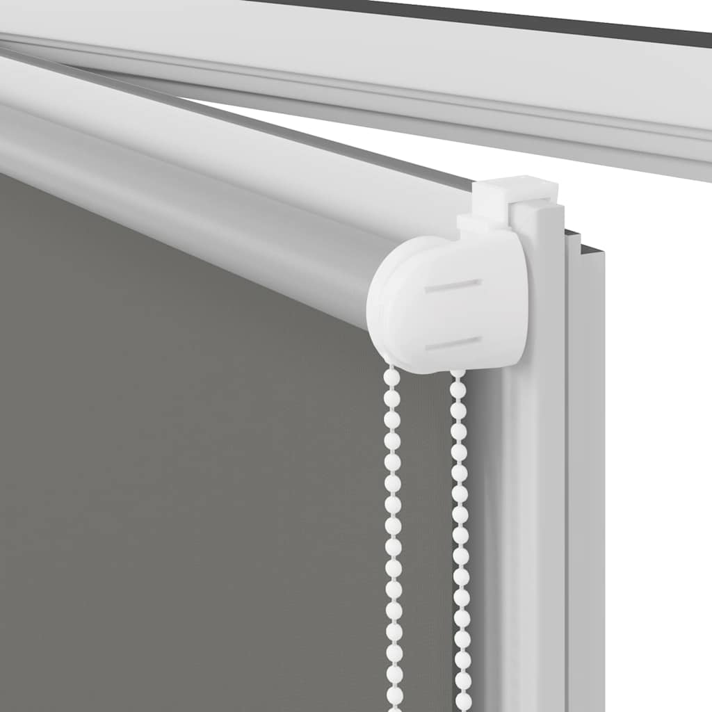vidaXL Roller Blind Blackout Grey 95x175 cm Fabric Width 90,7 cm Polyester