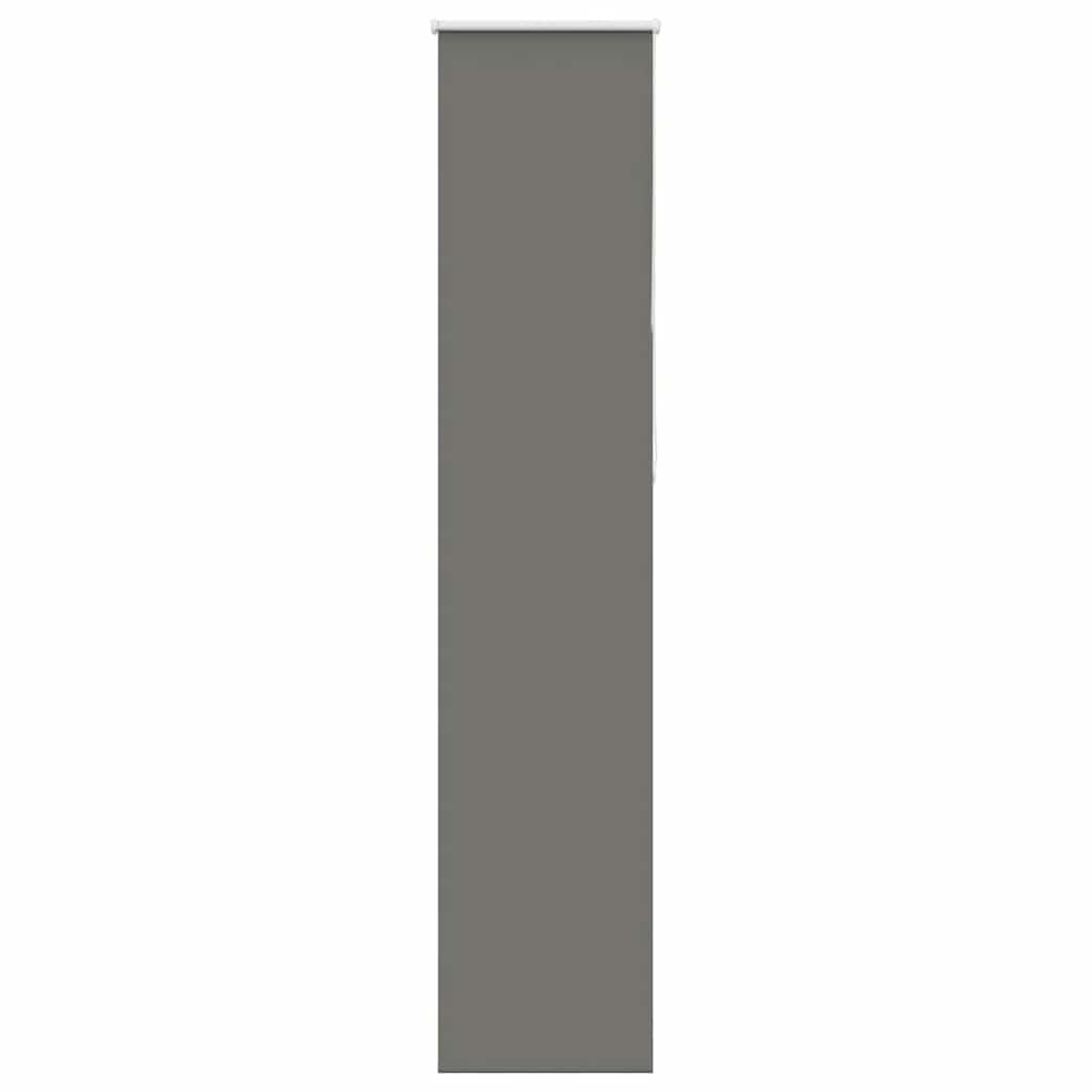 vidaXL Roller Blind Blackout Grey 40x210 cm Fabric Width 35.7 cm Polyester