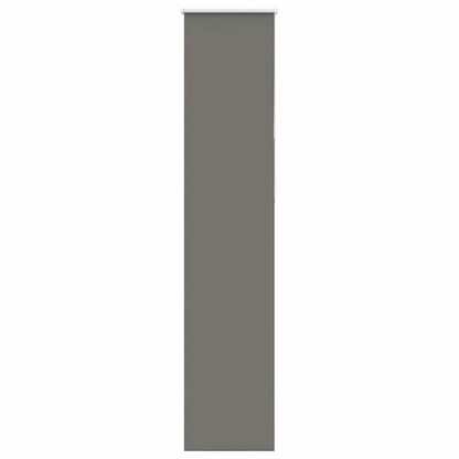 vidaXL Roller Blind Blackout Grey 40x210 cm Fabric Width 35.7 cm Polyester