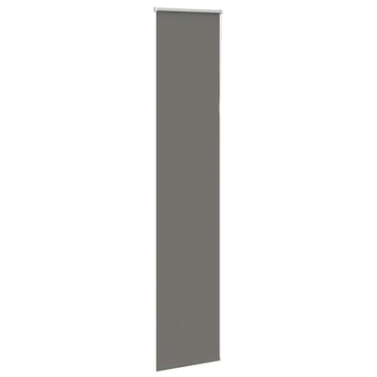 vidaXL Roller Blind Blackout Grey 40x210 cm Fabric Width 35.7 cm Polyester