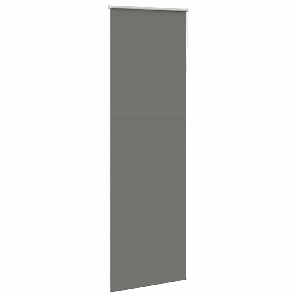 vidaXL Roller Blind Blackout Grey 80x210 cm Fabric Width 75.7 cm