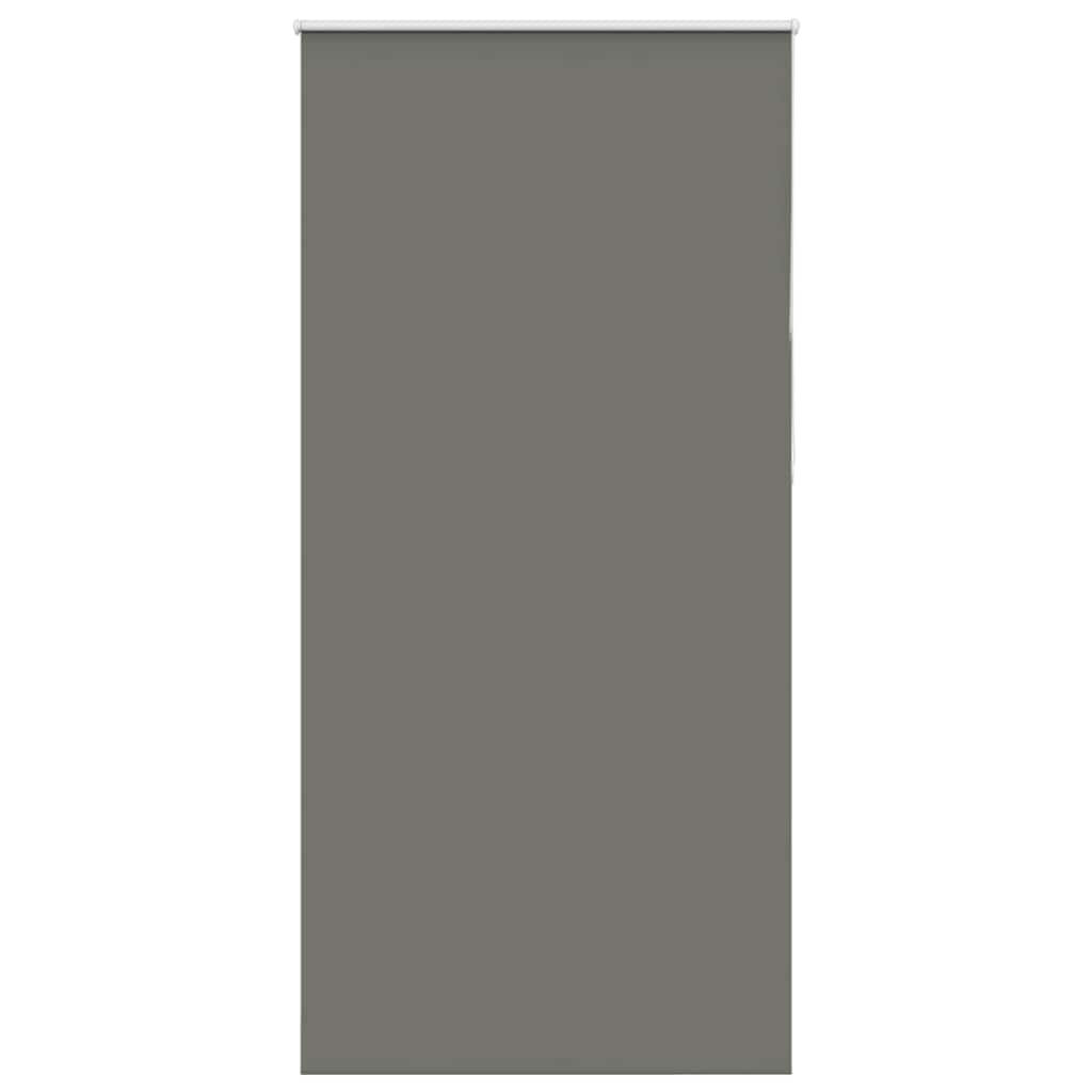 vidaXL Roller Blind Blackout Grey 90x210 cm Fabric Width 85.7 cm Polyester