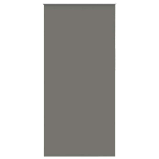 vidaXL Roller Blind Blackout Grey 90x210 cm Fabric Width 85.7 cm Polyester