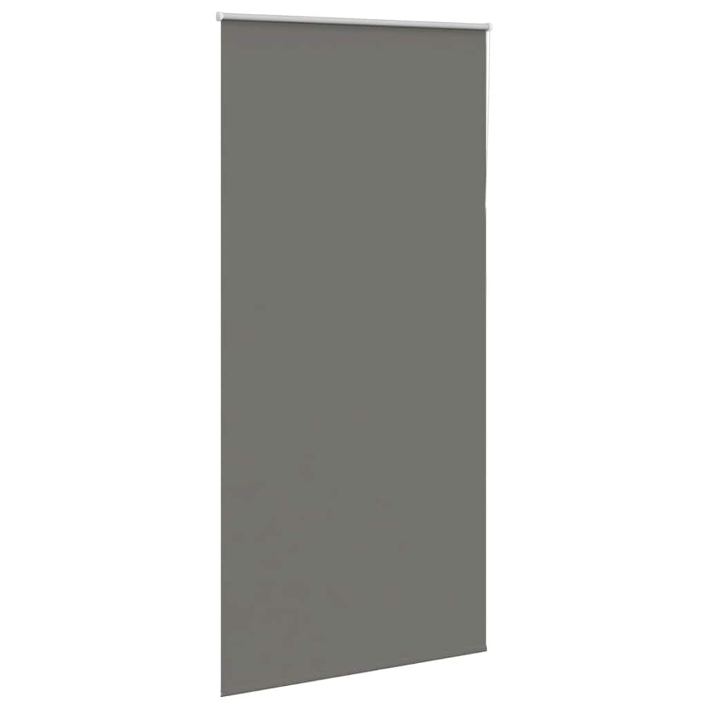 vidaXL Roller Blind Blackout Grey 95x210 cm Fabric Width 90.7 cm Polyester