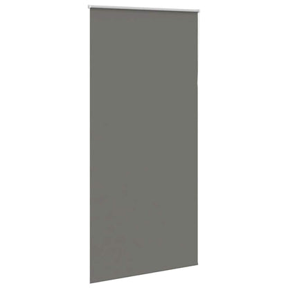 vidaXL Roller Blind Blackout Grey 95x210 cm Fabric Width 90.7 cm Polyester