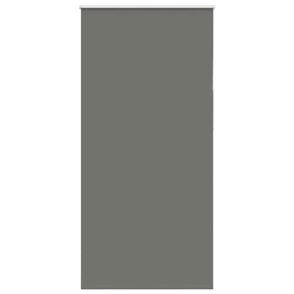 vidaXL Roller Blind Blackout Grey 100x210 cm Fabric Width 95.7 cm Polyester